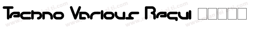 Techno Various Regul字体转换
